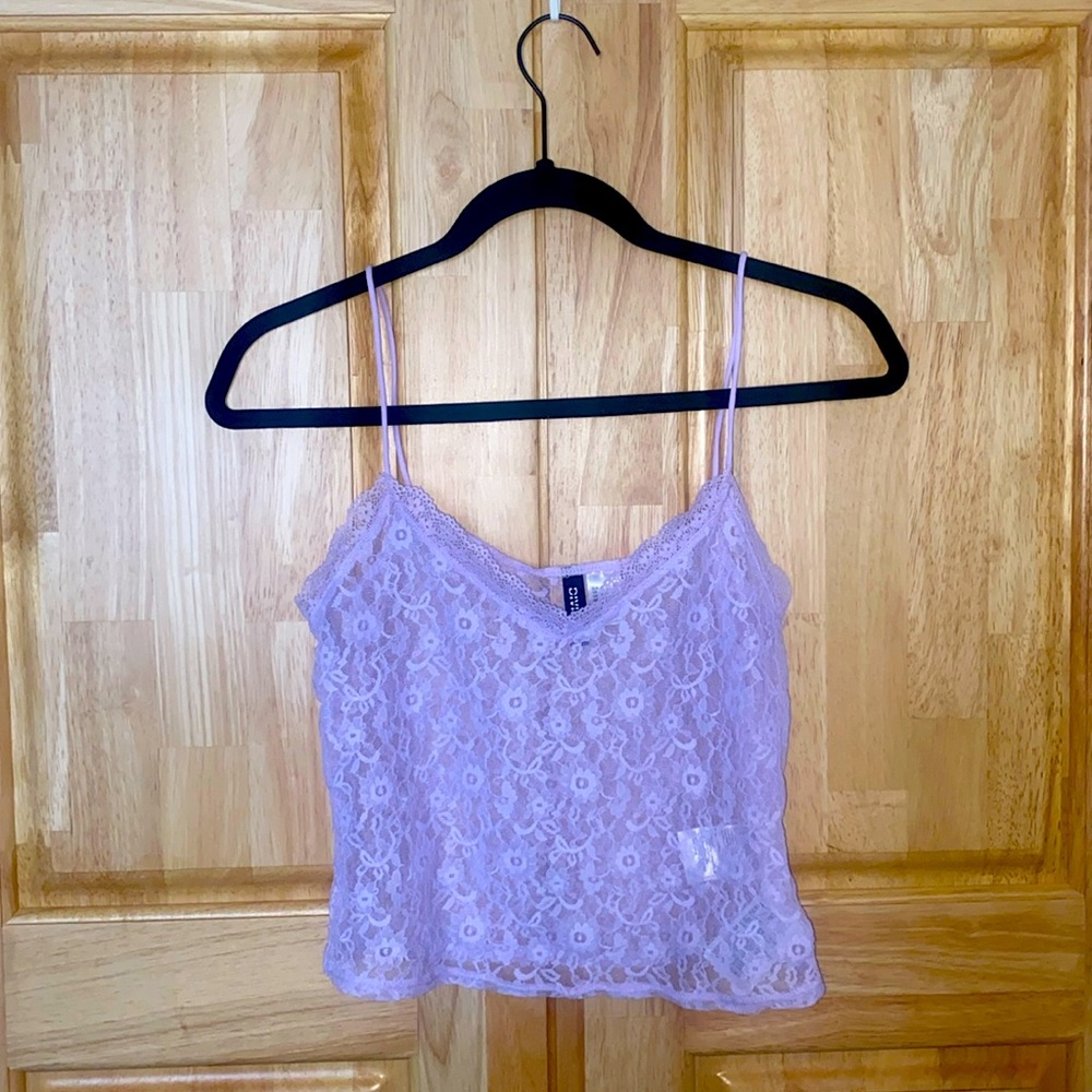 Purple lace top